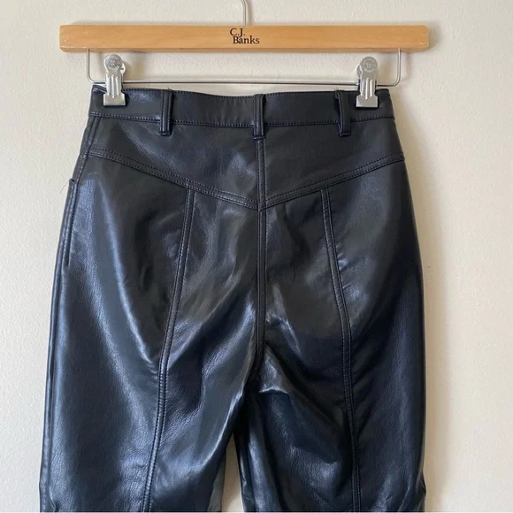 Aritzia Wilfred Rebel Pant High-waisted Vegan Leather pants